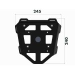 Porte bagage hepco & becker minirack - noir