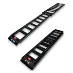 Rampe de chargement matrix concepts pliante a8 aluminium noir / blanc