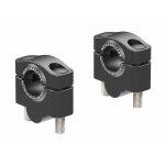 Rehausseur de guidon hepco & becker 25 mm - noir