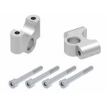 Rehausseur de guidon hepco & becker 35 mm - argent