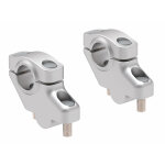 Rehausseur de guidon hepco & becker avec d�port 30 mm de haut et 21 mm en arri�re - argent