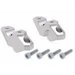 Rehausseur de guidon hepco & becker avec d�port 30 mm de haut et 22 mm en arri�re - argent