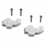Rehausseur de guidon touratech 35 mm - d�cal�e - argent