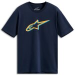 T - shirt manches courtes alpinestars ageless shadow csf navy / orange