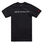 T - shirt manches courtes alpinestars linear wordmark 2. 0 black / grey / red