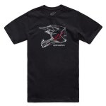 T - shirt manches courtes alpinestars mx helmet csf black