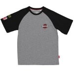 T - shirt manches courtes bol d'or corpo raglan anthracite / noir