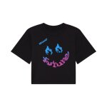 T - shirt manches courtes fox hello baby - femme black
