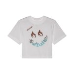 T - shirt manches courtes fox hello fox baby - femme white