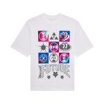 T - shirt manches courtes fox image cosmo mw oversized blanc