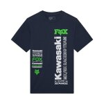 T - shirt manches courtes fox kawasaki 195 original midnight