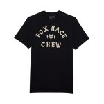 T - shirt manches courtes fox race crew black
