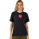 T - shirt manches courtes fox women head black / pink