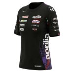 T - shirt manches courtes ixon tsl aprilia 26 replica femme noir / violet