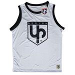 T - shirt manches courtes up design maillot basket blanc