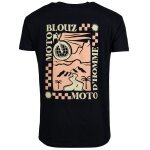 T - shirt manches courtes motoblouz x motodhomme - homme - 20ans black