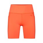 Short fox motive biker short - femme orange