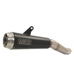 Silencieux arrow nichrom noir double pro - race embout acier