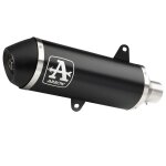 Silencieux arrow urban alu dark embout noir mat alu dark