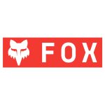 Stickers fox corporate logo 7  red