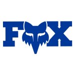 Stickers fox f head x 3  blue