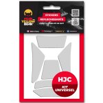 Stickers r�fl�chissants fear the yellow bear replica hjc helmets kit universel white