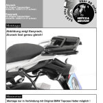 Support top case hepco & becker alurack - pour combinaison avec le porte bagage d'origine - noir