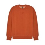 Sweat fox wordmark oversized fleece crew cognac