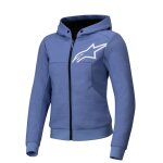 Sweat moto alpinestars stella chrome v2 sport bleu violet