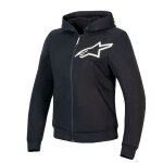 Sweat moto alpinestars stella chrome v2 sport noir / blanc