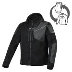 Sweat moto macna distec - femme black