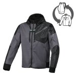 Sweat moto macna distec - femme imprim� noir