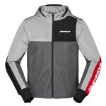 Sweat moto spidi hoodie net gris / rouge