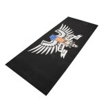 Tapis environnemental biketek custom american eagle ride to live 250x100cm noir