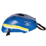 Tapis de r�servoir bagster gitane jaune fluo blanc lisere argent