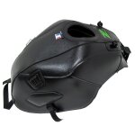 Tapis de r�servoir bagster noir mat graine broderie vert