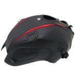 Tapis de r�servoir bagster noir mat graine deco rouge