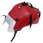 Tapis de r�servoir bagster noir mat graine / rouge fonce / deco argent