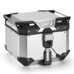 Top case givi trekker outback evo smart 42 litres (sans barillet) - anodis� argent anodis�