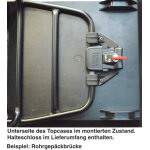 Top case hepco & becker journey 42 - capot argent� - noir