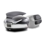 Top case shad sh48 + dosseret + capot carbone titanium