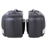 Valise hepco & becker junior flash argent enduro (30 l gauche / 40 l droite) - noir