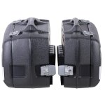 Valise hepco & becker junior flash argent enduro (40 l gauche / 30 l droite) - noir