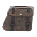 Valise hepco & becker rugged droite pour support cutout - marron