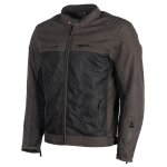 Veste moto dxr swizzle tex dark brown / black Veste moto dxr swizzle tex dark brown / black