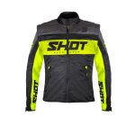 Veste enduro shot softshell 2024 noir / neon jaune