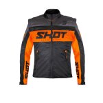 Veste enduro shot softshell 2024 noir / orange
