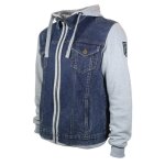 Veste jean moto harisson west side ii bleu / gris