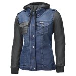 Veste jean moto held petrol femme denim