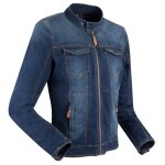 Veste jean moto segura hunky bleu